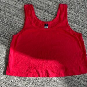 Old Navy Vibrant Red Crop Top